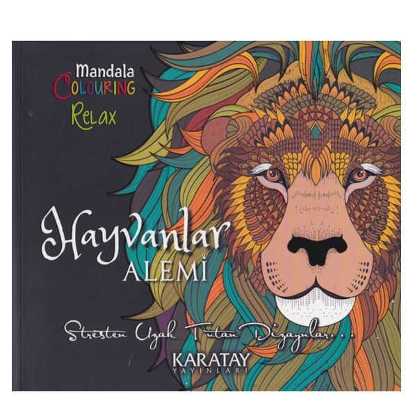 4E Boyama Kitabı Hayvanlar Alemi Mandala Karatay
