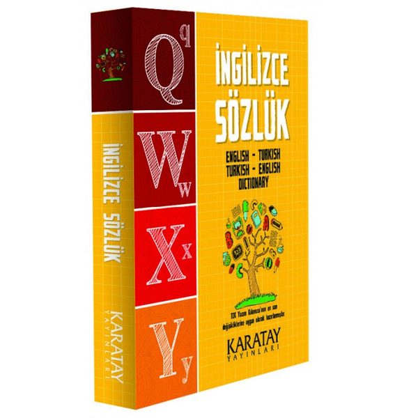 4E Sözlük İngilizce Büyük Karton Kapak Karatay Yayınevi