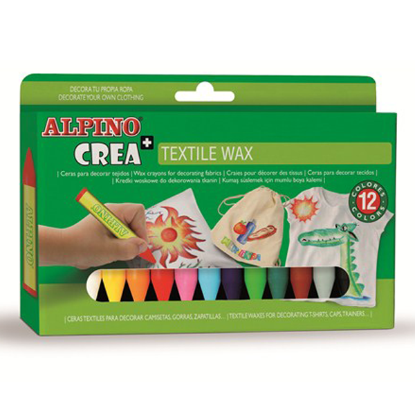 Alpino Mum Pastel Boya Crea Textil Wax 12 Lİ Px-01