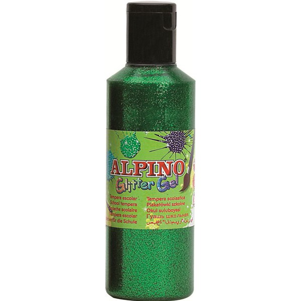 Alpino Sulu Boya Tempera Simli Yeşil 250 ML DM-50