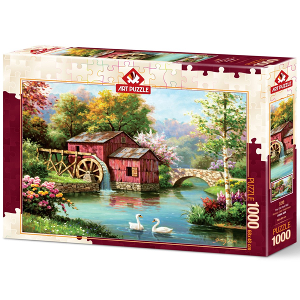 Art Puzzle 1000 Parça Kırmızı Eski Değirmen 5188