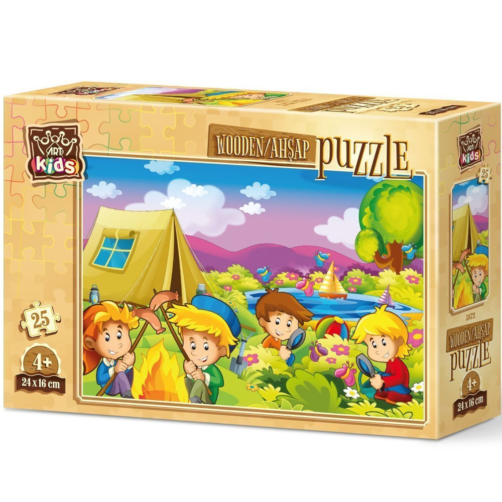 Art Puzzle 25 Parça Meraklı Kampçılar 5872