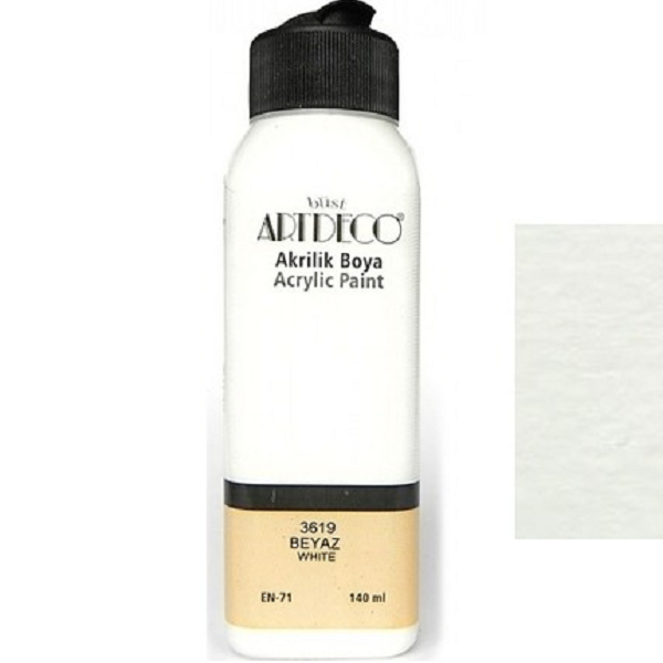 Artdeco Akrilik Boya 140 ML Beyaz 070R-3619