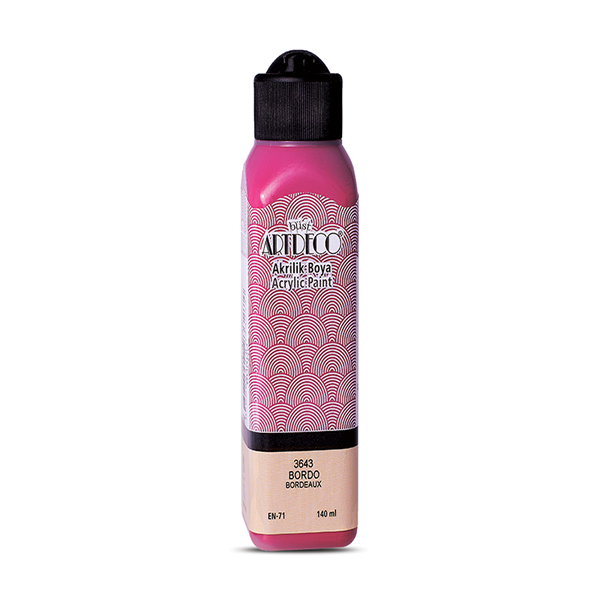 Artdeco Akrilik Boya 140 ML Bordo 070R-3643