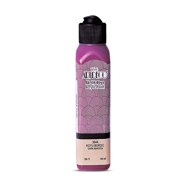 Artdeco Akrilik Boya 140 ML Koyu Bordo 070R-3644
