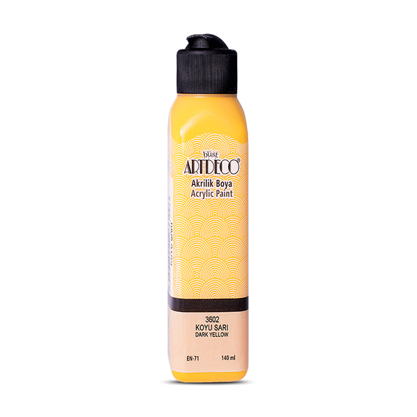 Artdeco Akrilik Boya 140 ML Koyu Sarı 070R-3602