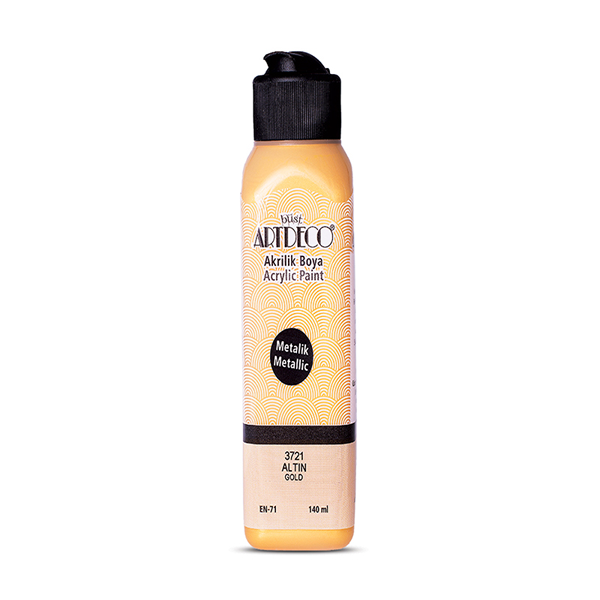 Artdeco Akrilik Boya 140 ML Metalik Altın 071R-3721