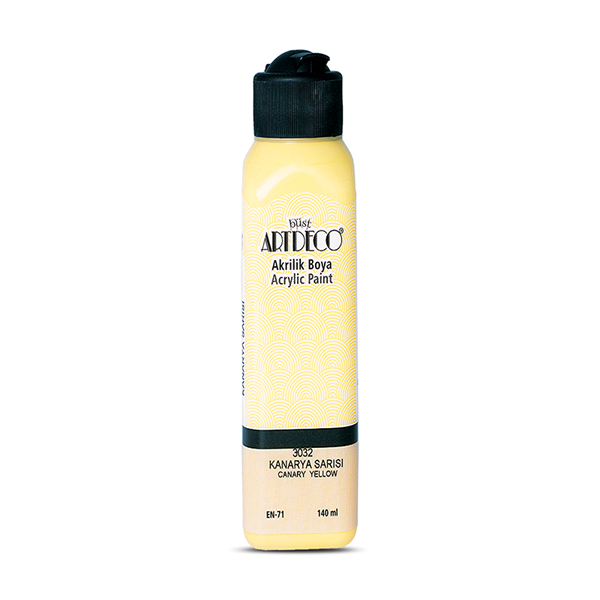 Artdeco Akrilik Boya 140 ML Kanarya Sarısı 070R-3032