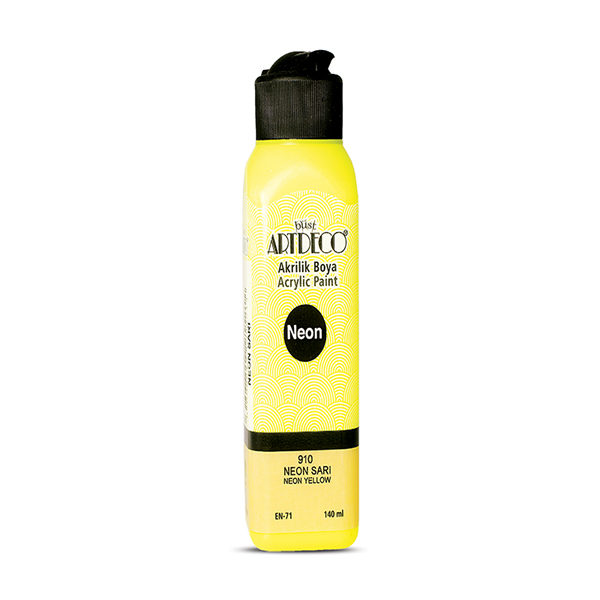 Artdeco Akrilik Boya 140 ML Fosforlu Sarı 070R-910