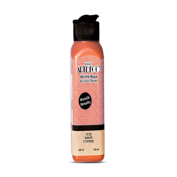 Artdeco Akrilik Boya 140 ML Metalik Bakır 071R-3728