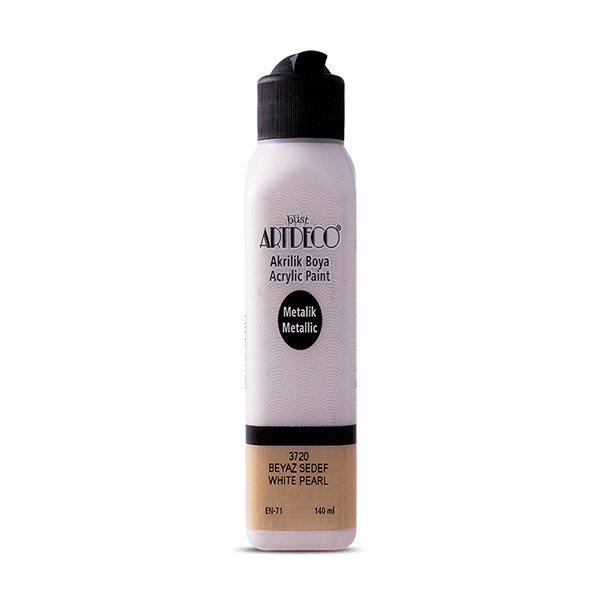 Artdeco Akrilik Boya 140 ML Metalik Beyaz 071R-3720