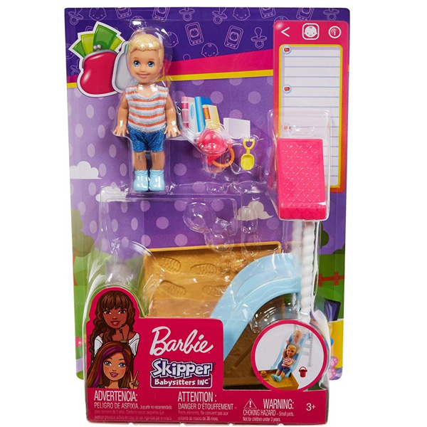 Barbie Bebek Bakıcısı Temalı Oyun Setleri FXG94