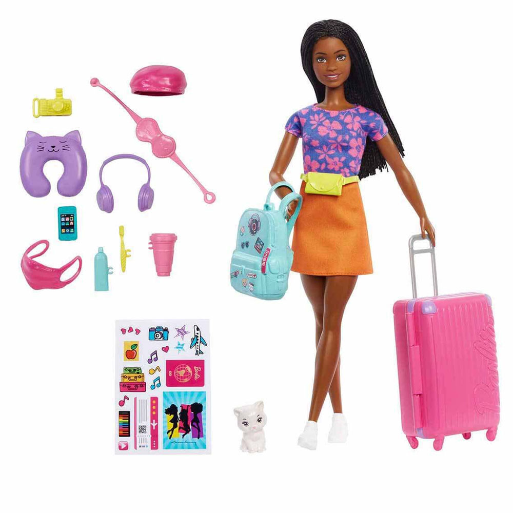 Barbie Brooklyn Seyahatte Bebeği Ve Aksesuarları HGX55