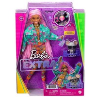 Barbie Extra Pembe Örgü Saçlı Bebek MTL-GXF09