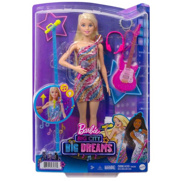 Barbie Malibu Şarkıcı Bebek Büyük Şehir, Büyük Hayaller Serisi GYJ23