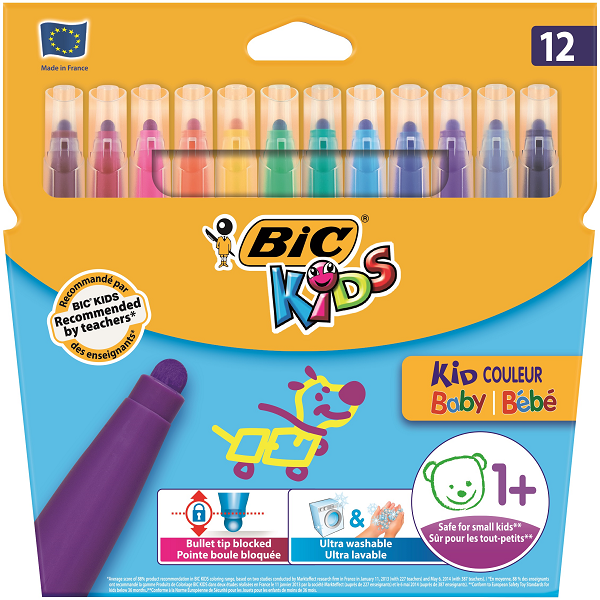 Bic Keçeli Boya Kalemi Kid Couleur Baby 12 Renk 902080