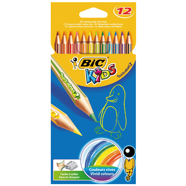 Bic Kuru Boya TropicolorS2 Tam Boy 12 Lİ 832566