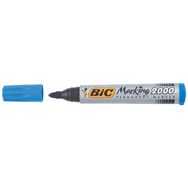 Bic Markör Permanent 1.7 MM Yuvarlak Uçlu Mavi 2000 06