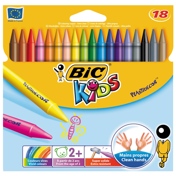 Bic Pastel Boya Plastidecor Silinebilir 18 Renk 829771