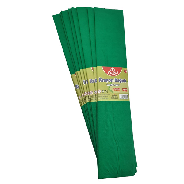 Bu-Bu Krapon Kağıdı 10 LU Açık Yeşil BUBU-KR0013