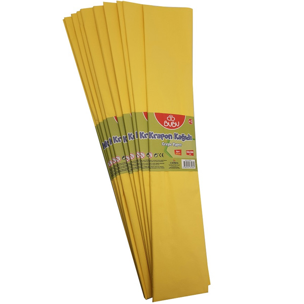 Bu-Bu Krapon Kağıdı 10 LU Sarı BUBU-KR0011