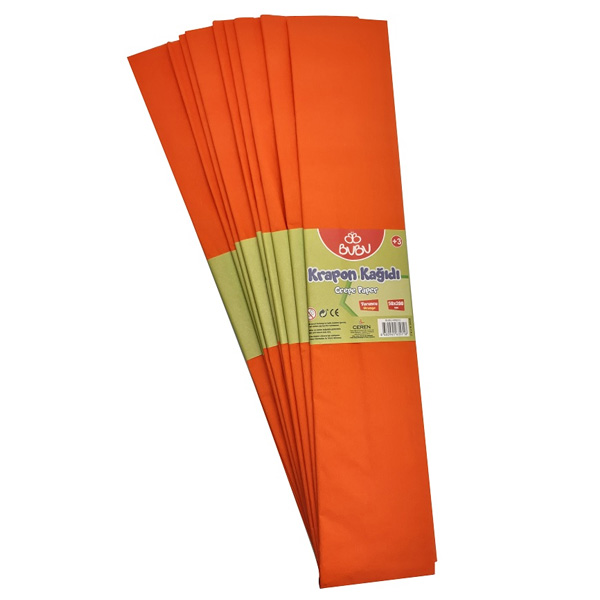 Bu-Bu Krapon Kağıdı 10 LU Turuncu BUBU-KR0010