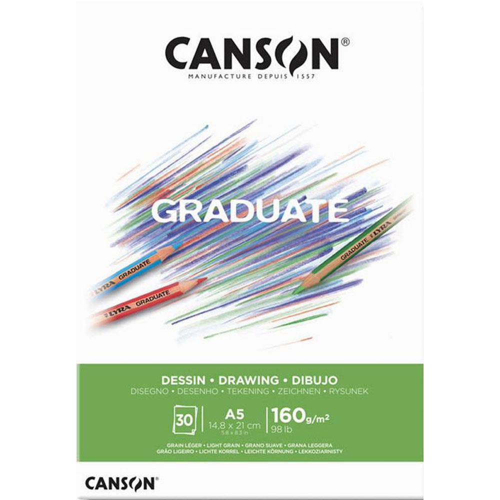 Canson Çizim Bloğu Graduate Dessın Beyaz 30 Syf A5 160 GR