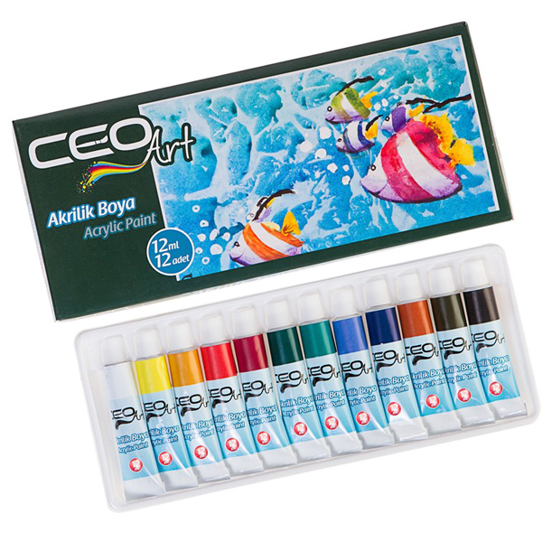 Ceo Art Akrilik Boya 12 ML 12 Renk CEO-00034
