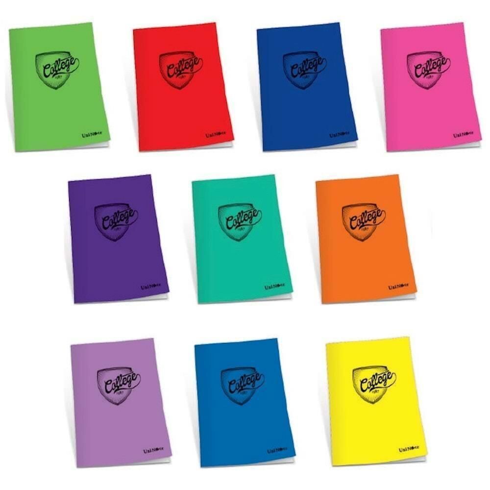 Çınar College Plastik Kapak Defter College Dikişli A5 40 YP Kareli 40/4 75005