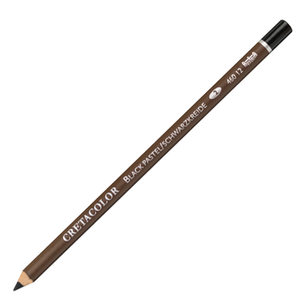 Cretacolor Siyah Chalk Pastel Pencils, Siyah Tebeşir Kalemi (Sanatçı Çizim Kalemi) 460 12