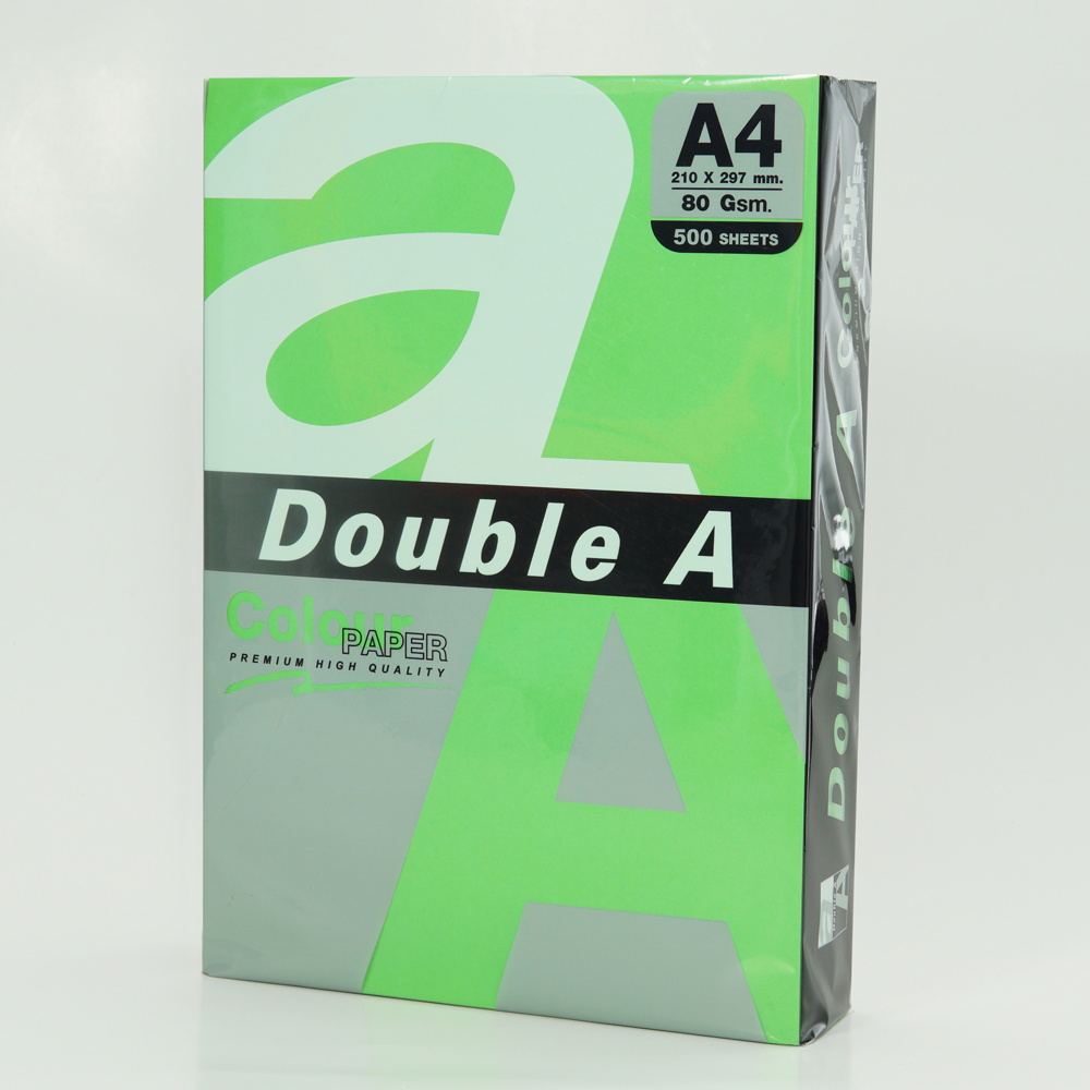 Double A Renkli Kağıt 500 LÜ A4 80 GR Papağan Yeşili