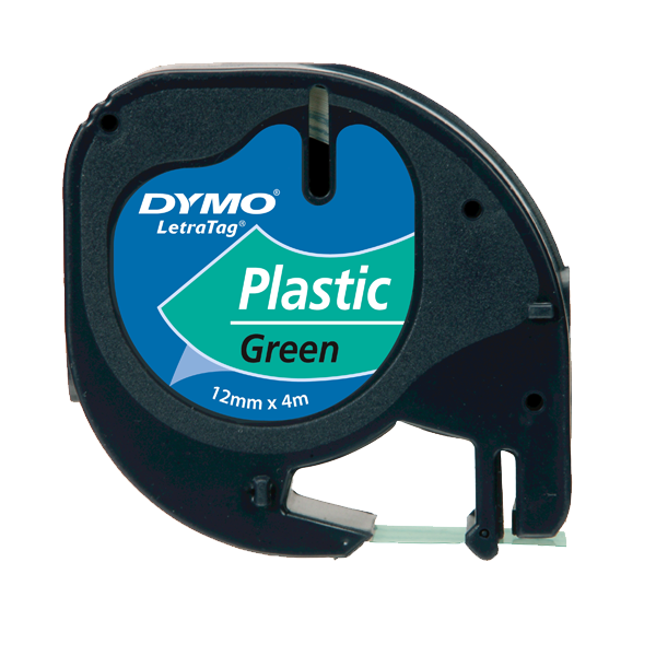 Dymo Letratag Şerit Plastik 12 MMx4 MT Yeşil 91204