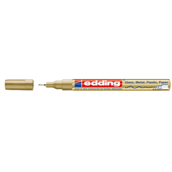 Edding Markör Dekor Boya 0.8 MM Yuvarlak Uçlu Altın 780