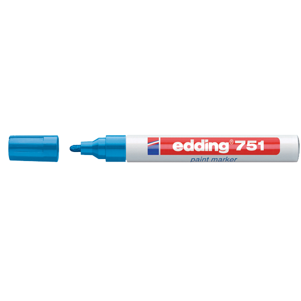 Edding Markör Dekor Boya Yuvarlak Uçlu 1-2 MM Mavi 751