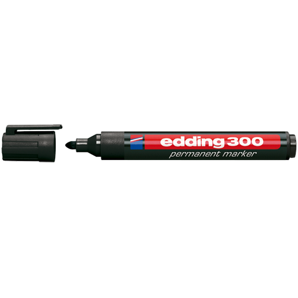 Edding Markör Permanent Yuvarlak Uçlu 1.5-3 MM Siyah 300