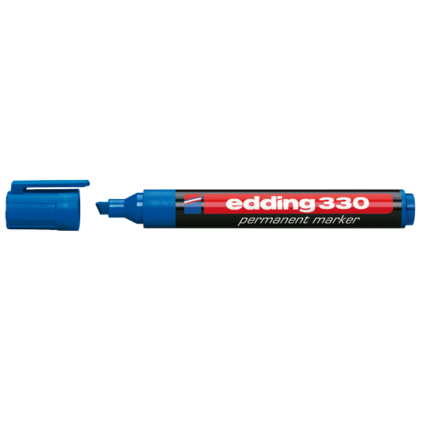 Edding Markör Permanent Kesik Uçlu 1-5 MM Mavi 330