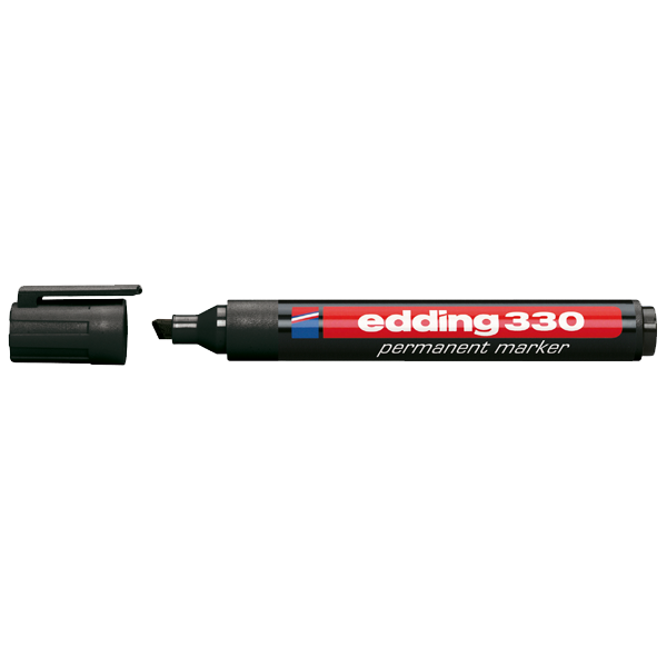 Edding Markör Permanent Kesik Uçlu 1-5 MM Siyah 330