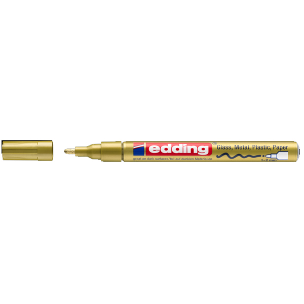 Edding Markör Dekor Boya Yuvarlak Uçlu 1-2 MM Altın 751CR