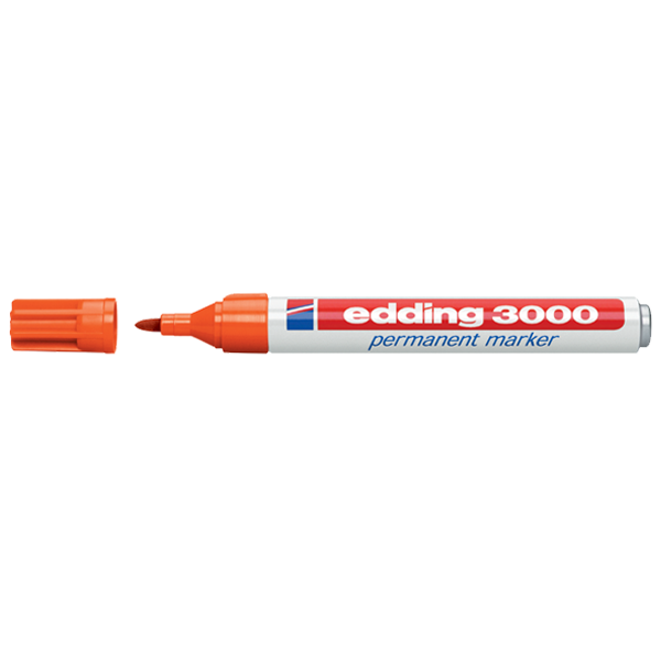 Edding Markör Permanent Yuvarlak Uçlu 1.5-3 MM Turuncu 3000