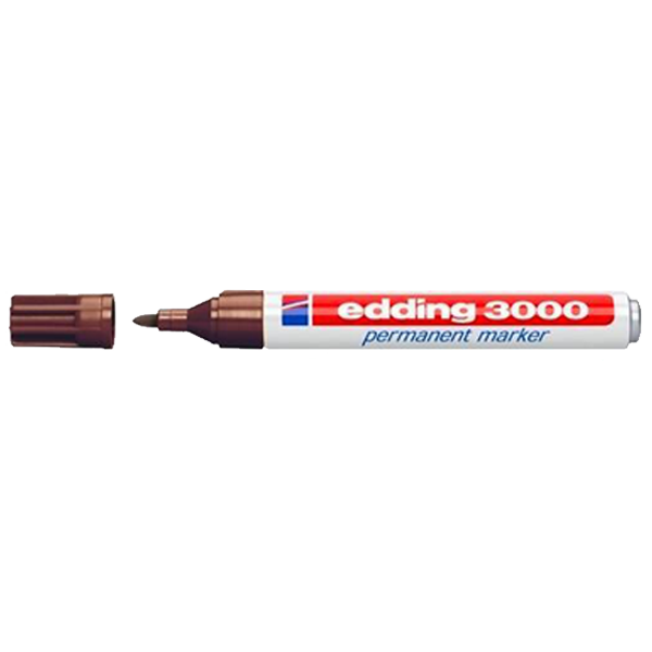 Edding Markör Permanent Yuvarlak Uçlu 1.5-3 MM Kahverengi 3000