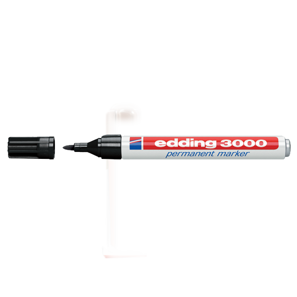 Edding Markör Permanent Yuvarlak Uçlu 1.5-3 MM Siyah 3000