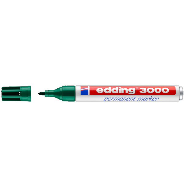 Edding Markör Permanent Yuvarlak Uçlu 1.5-3 MM Yeşil 3000