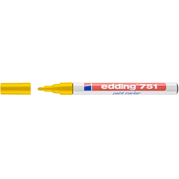 Edding Markör Dekor Boya Yuvarlak Uçlu 1-2 MM Sarı 751