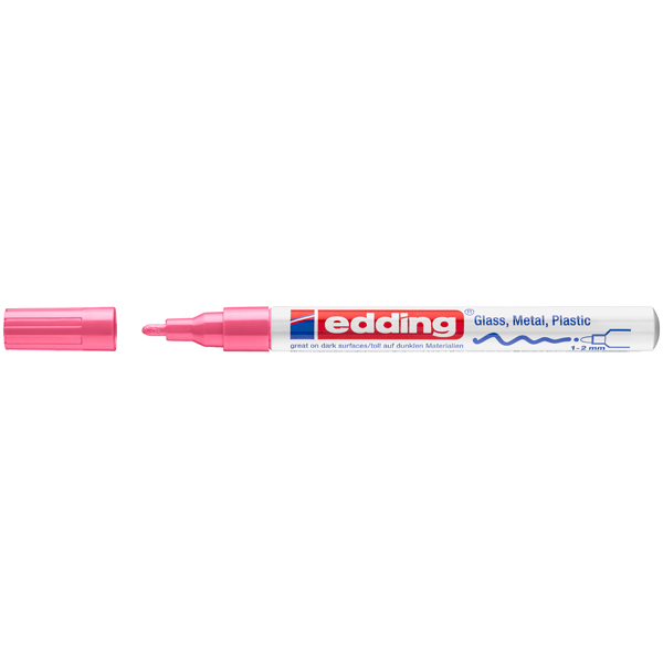 Edding Markör Dekor Boya Yuvarlak Uçlu 1-2 MM Pembe 751CR