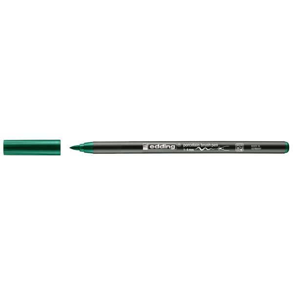 Edding Porselen Kalemi Fırça Uçlu 1-4 MM Yeşil 4200