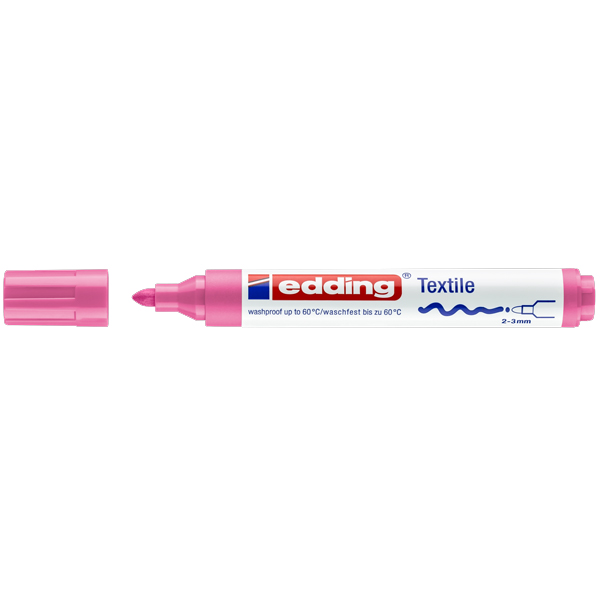 Edding T-Shırt Kalemi Yuvarlak Uçlu 2-3 MM Pembe 4500