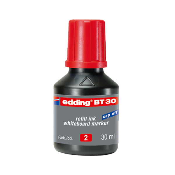 Edding Tahta Kalem Mürekkebi Damlalıklı 30 ML Kırmızı BT30