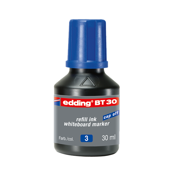 Edding Tahta Kalem Mürekkebi Damlalıklı 30 ML Mavi BT30