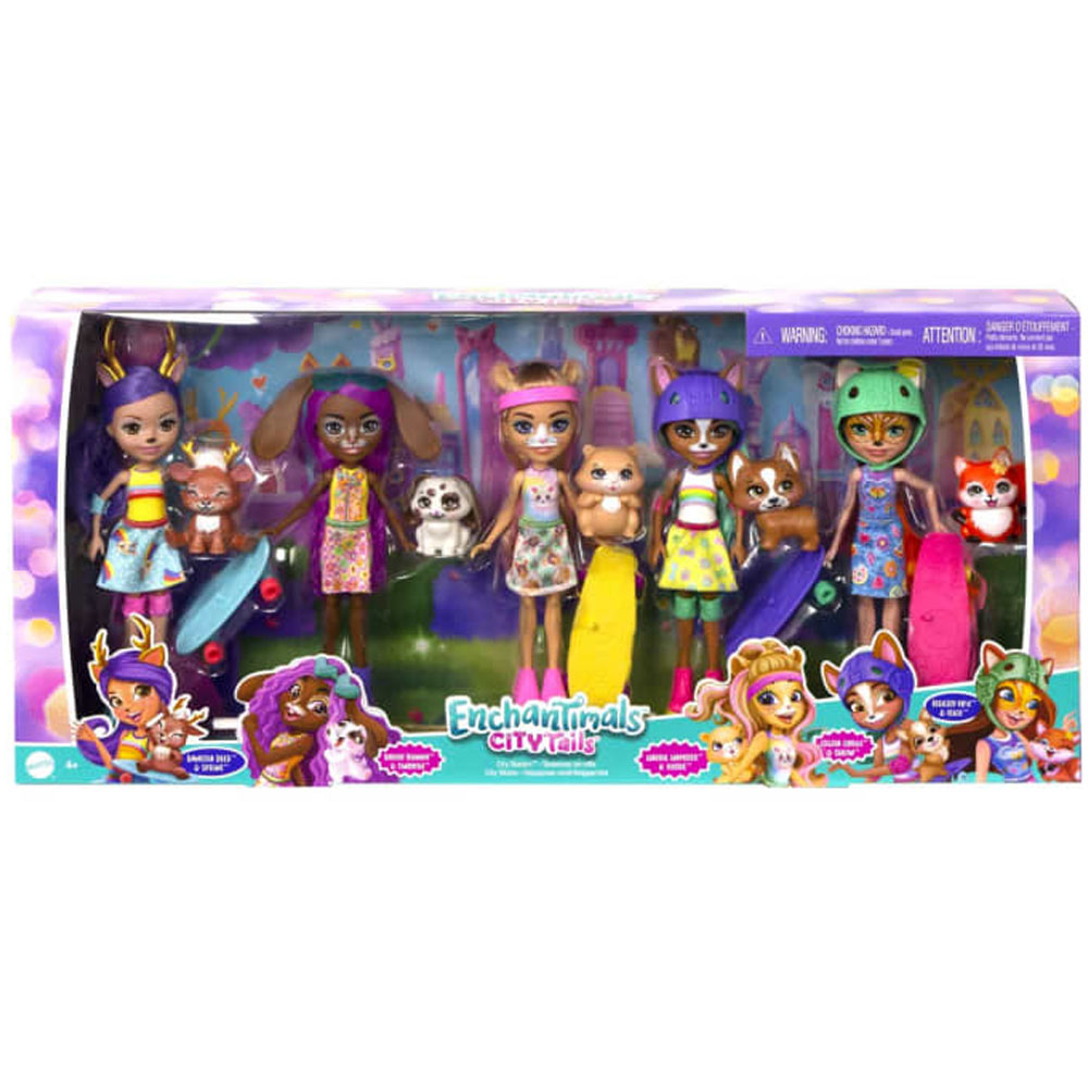 Enchantimals Şehir Bebekleri Beşli Paket