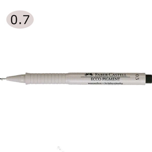 Faber-Castell Çizim Kalemi Ecco Pigment 0.7 MM Siyah 16 67 99